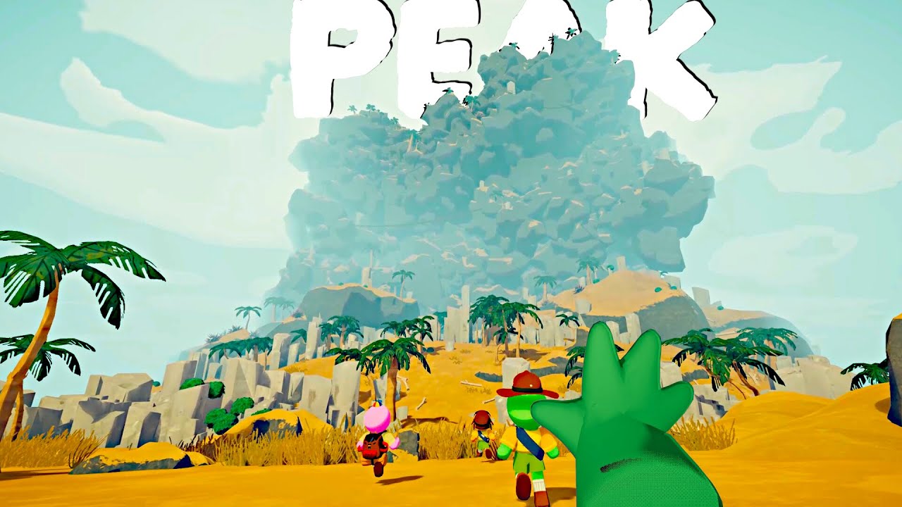 Four Friends Climbing a Big Bad Mountain to Reach the Peak