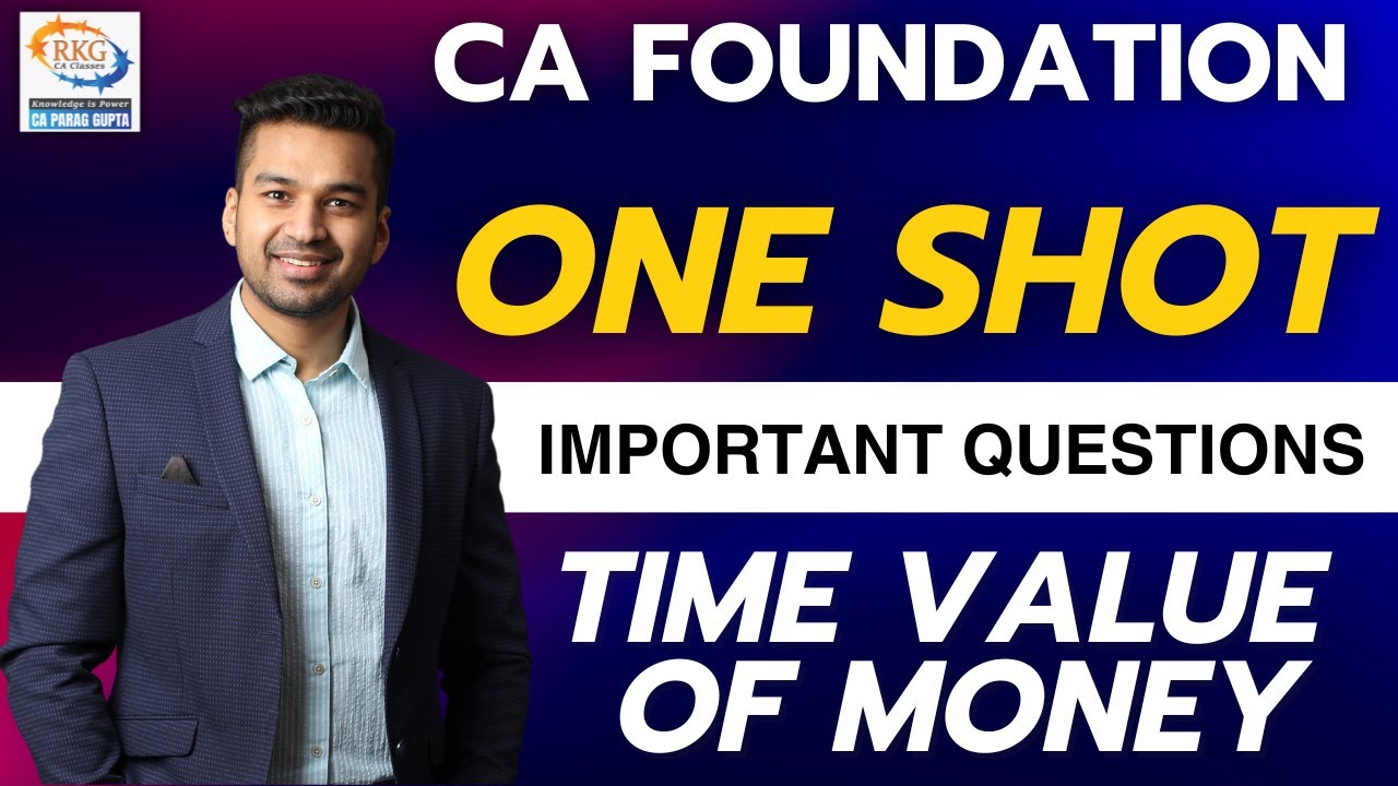 Time Value of Money| ONE SHOT | CA Foundation Maths | Dec 2023 Attempt | CA Parag Gupta