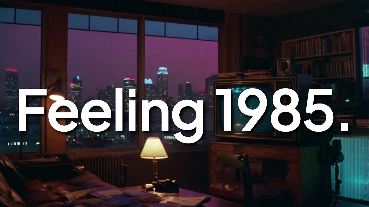 Neon Hearts 1985 | Lofi Synthwave Retrowave Mix | 80s Chill Beats for Late Night Focus