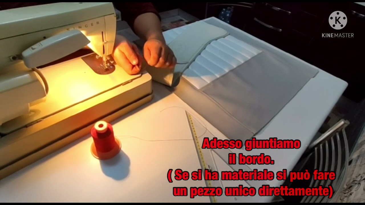 Cuscini barca Tullio Abbate Soleil 17 fai da te in ecopelle nautica con Singer 257 Parte 2
