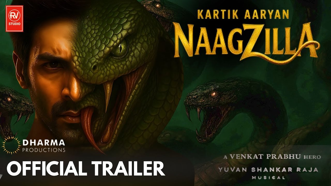 Naagzilla Official Trailer (2025) | Kartik Aaryan | Dharma Productions | Upcoming Bollywood Movie