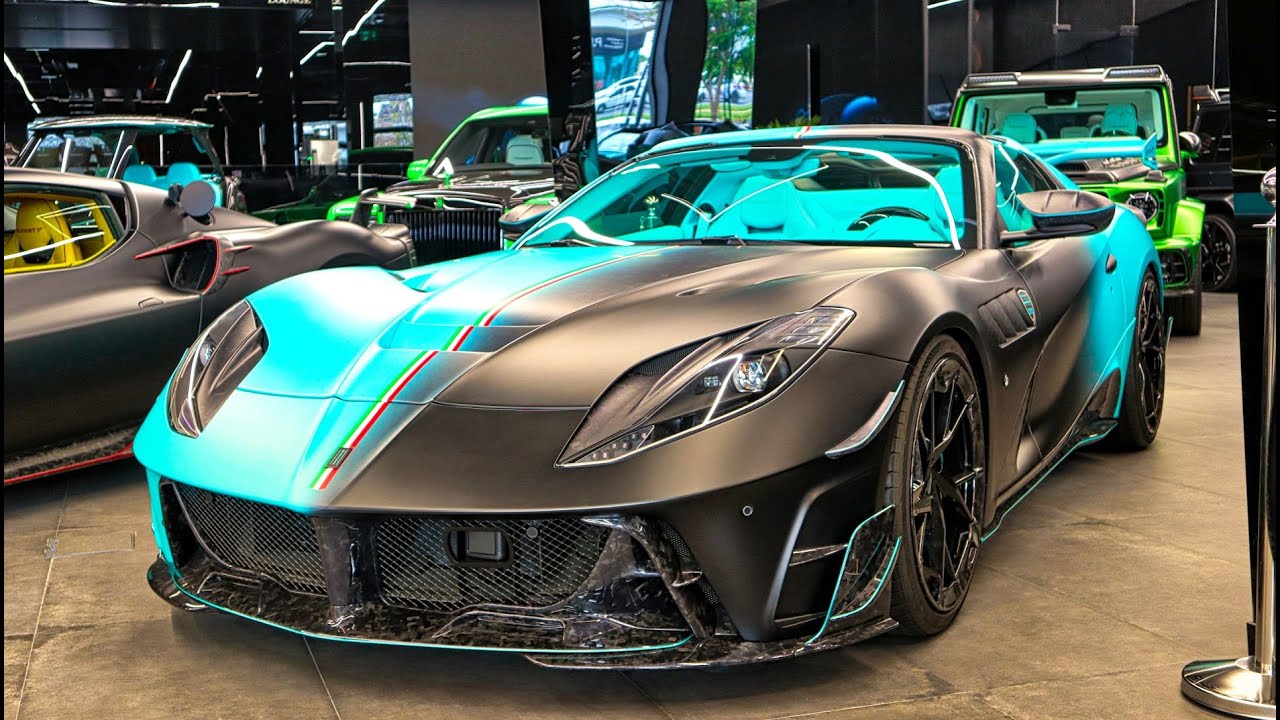 INSANE SUPERCAR SHOWROOM MANSORY DUBAI - Ferrari 812 GTS, 296 GTB, Rolls Royce  EPIC SUPERCAR HEAVEN