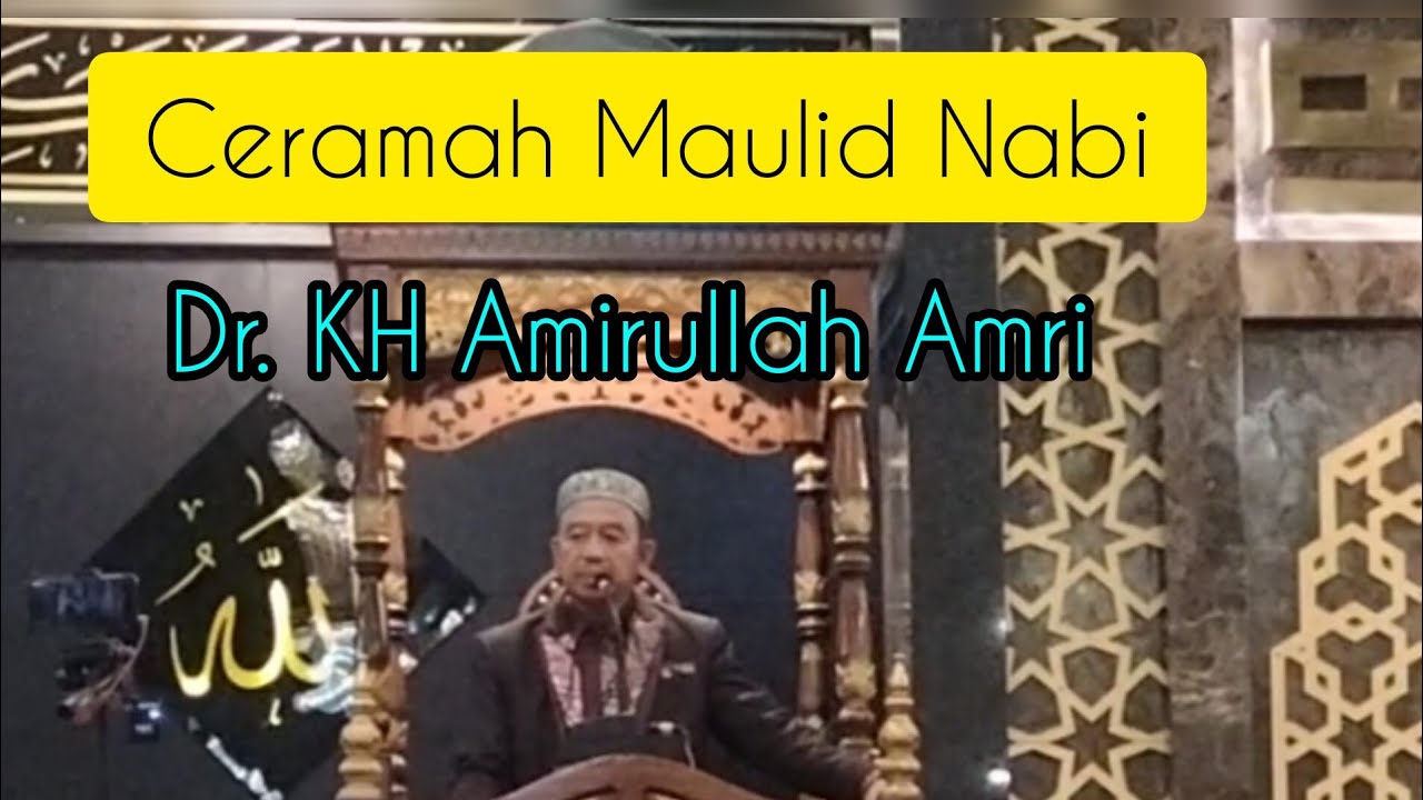 Ceramah maulid Nabi Dr. KH. Amirullah Amri || Mesjid Agung Jeneponto