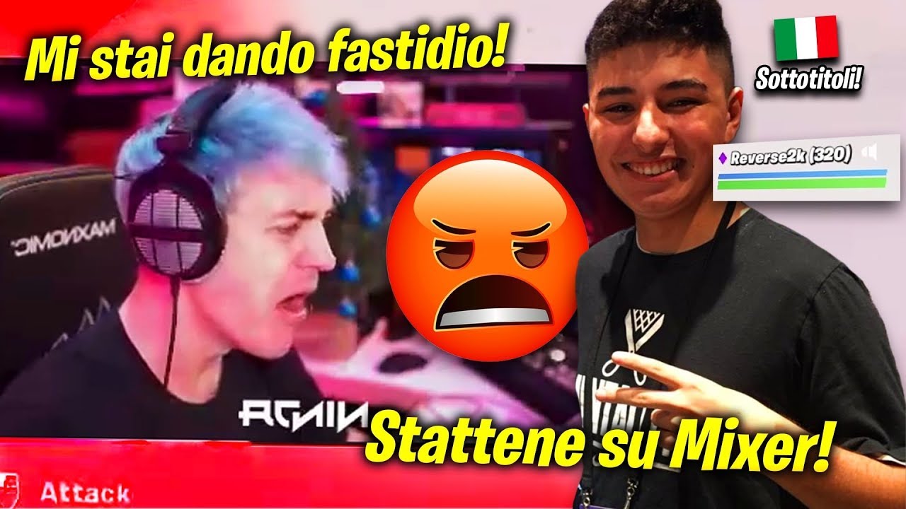 NINJA OFFESO DAL SUO COMPAGNO PERCH&Egrave; FA LIVE SU MIXER! Infastidito 😒