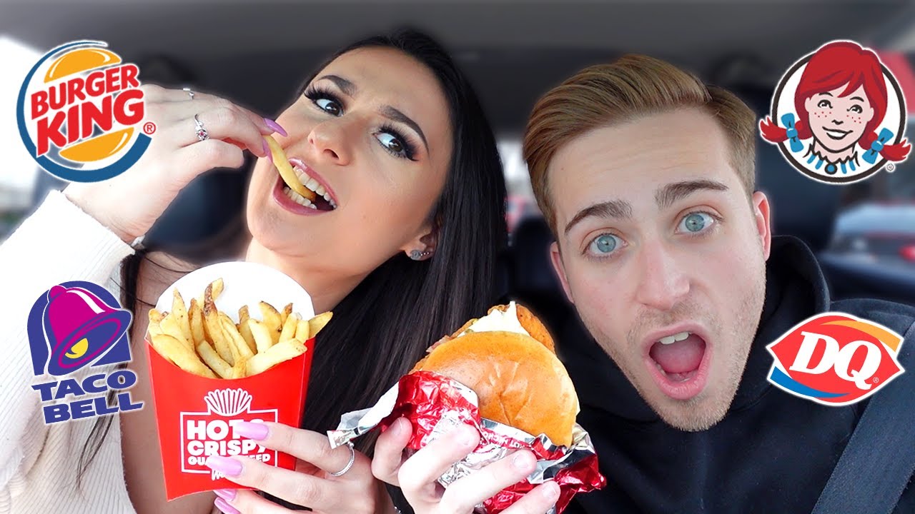 Letting The Person in FRONT of us DECIDE What We Eat for 24 HOURS!!