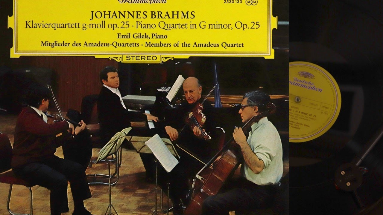 [LP] Brahms - Piano Quartet in G Minor - Gilels (side A)