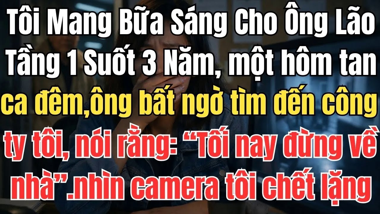 Tôi Mang Bữa Sáng Cho Ông Lão Tầng 1 Suốt 3 Năm, một hôm tan ca đêm, ông bất ngờ tìm đến nói：Tối nay