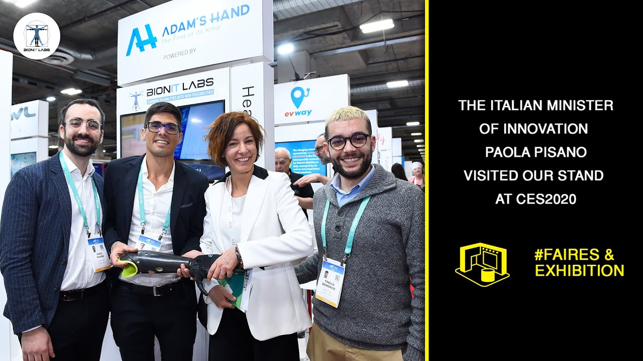 The Italian Minister of Innovation Paola Pisano visited our stand at CES2020