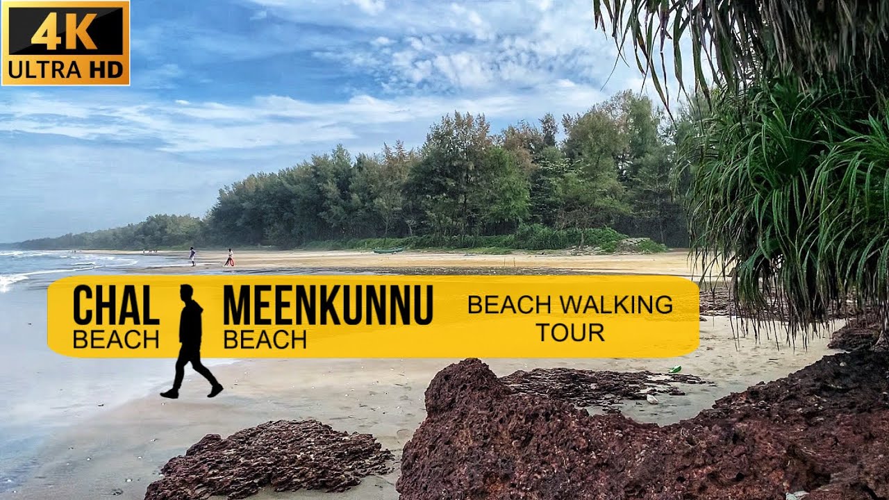 Hidden Coastal Paradise 🌊 | Epic Beach Walk from Chal Beach to Meenkunnu Beach