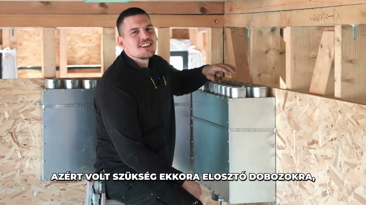 Hővisszanyerős szellőztető rendszer telep&iacute;t&eacute;s 2.