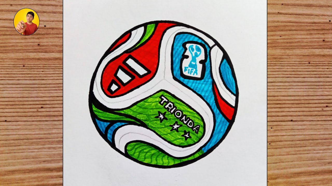 Как нарисовать TRIONDA ⚽ | Официальный мяч Чемпионата мира по футболу 2026