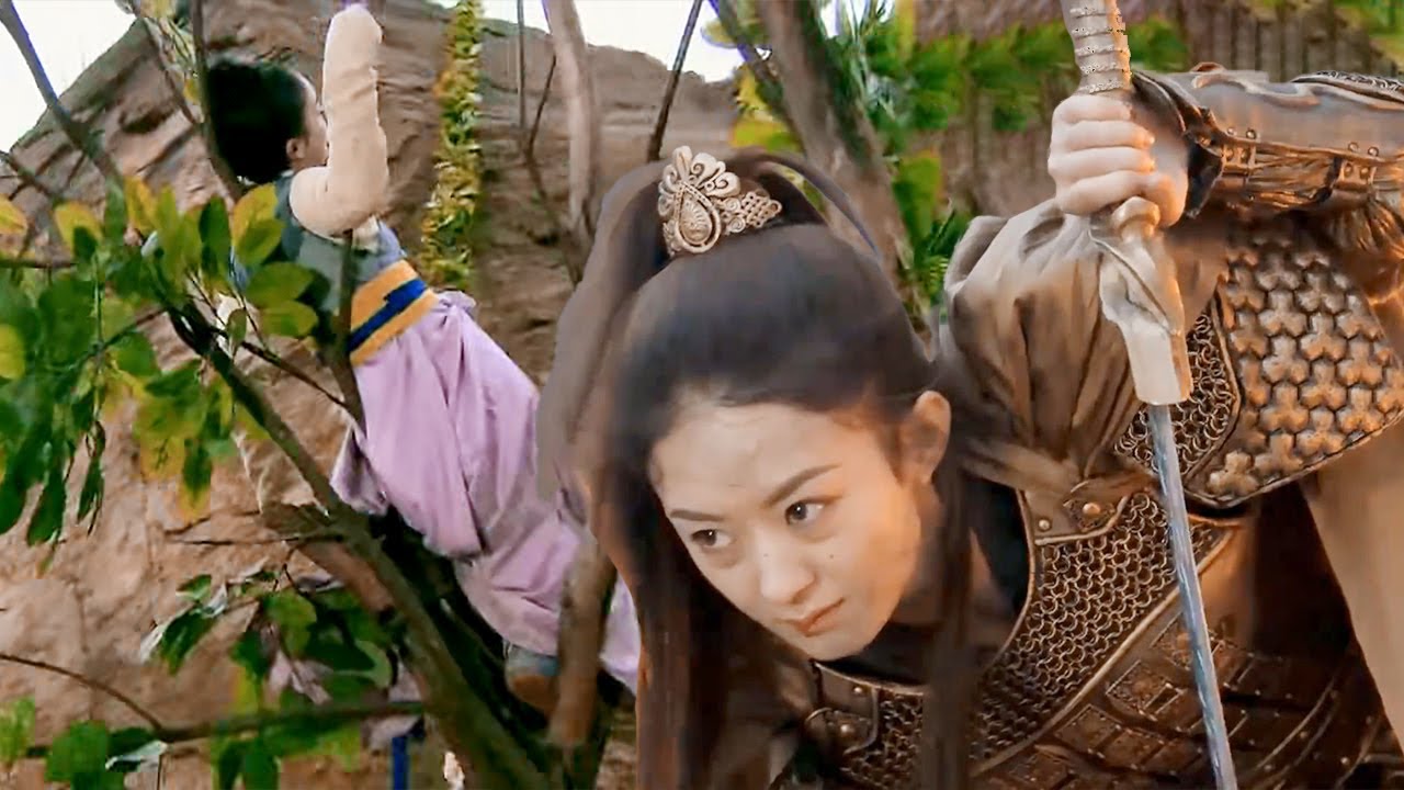 功夫電影！柔弱少女被追殺墜崖，卻因禍得福逆襲成為萬人之上的“女王”！ #趙麗穎 #功夫 #戰鬥 #MMA #林更新