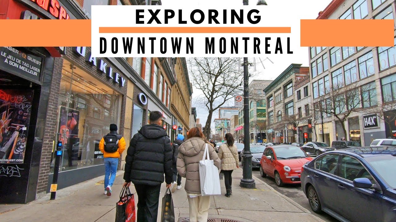 Walking in Downtown Montreal - Autumn 2020 (Sainte-Catherine Street & Crescent Street)