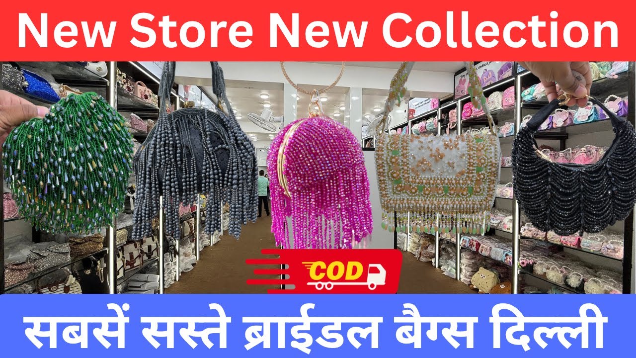 Ladies Purse, Imported Ladies Bags Wholesale Market Delhi | Bridal Purse Clutch Hand Bag Market