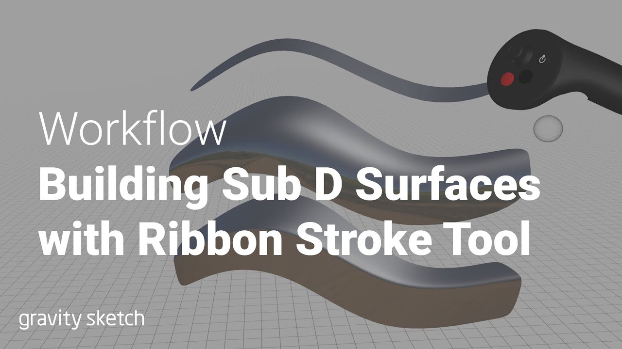 Создание поверхностей Sub D с помощью инструмента Ribbon Stroke