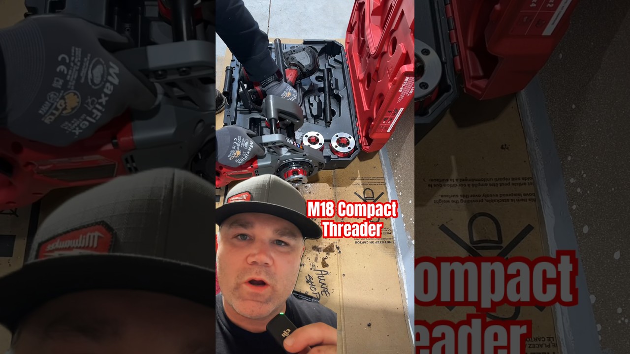 Milwaukee Tool M18 Compact Pipe Threader #plumbing @MilwaukeeTool  #milwaukeetools #auneshop