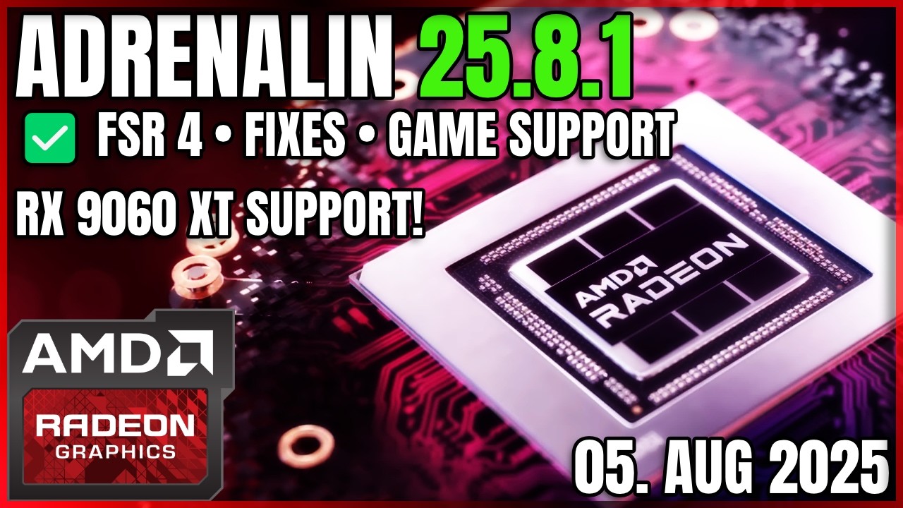 🛠️ Alle Fixes & Fehler im AMD 25.8.1 Treiber – Das musst du wissen!