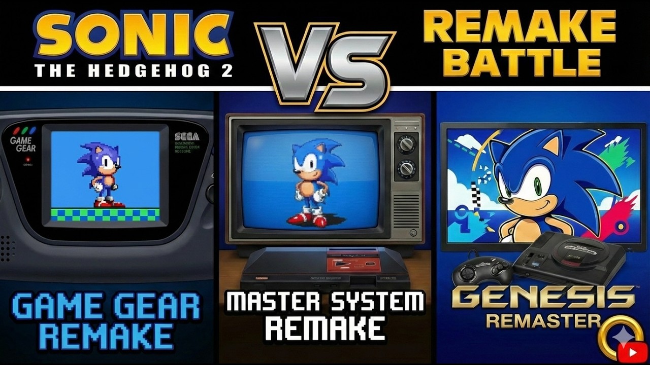 Sonic The Hedgehog 2 - Game Gear Vs. Master System Vs. Genesis - Which is Best?