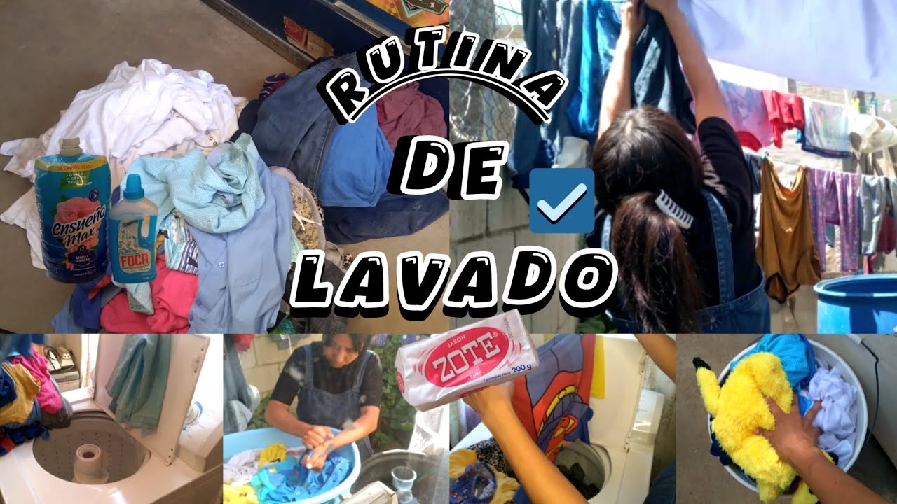 ✅Motivate a lavar tu ropa 💪como es mi rutina ACOMPAÑAME 🧼🧺