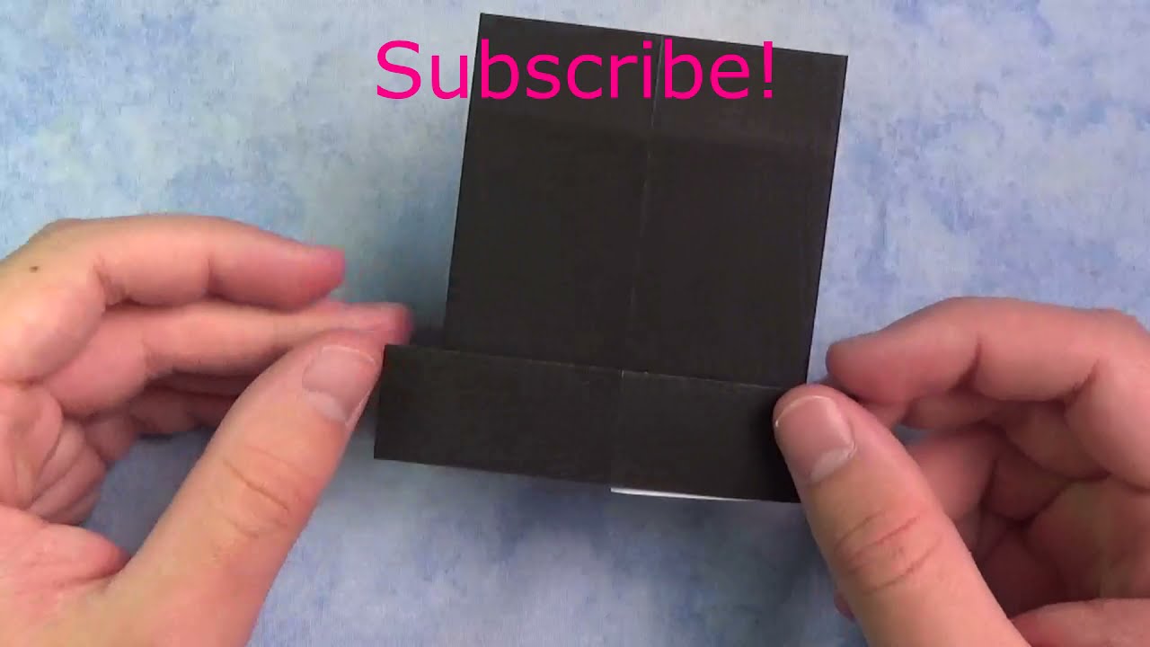 Easy Origami Top Hat