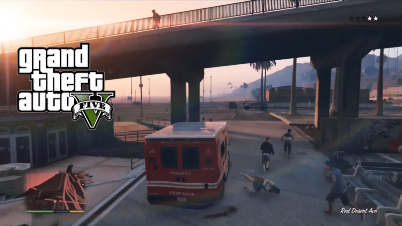 GTA 5 Running over People Part 3