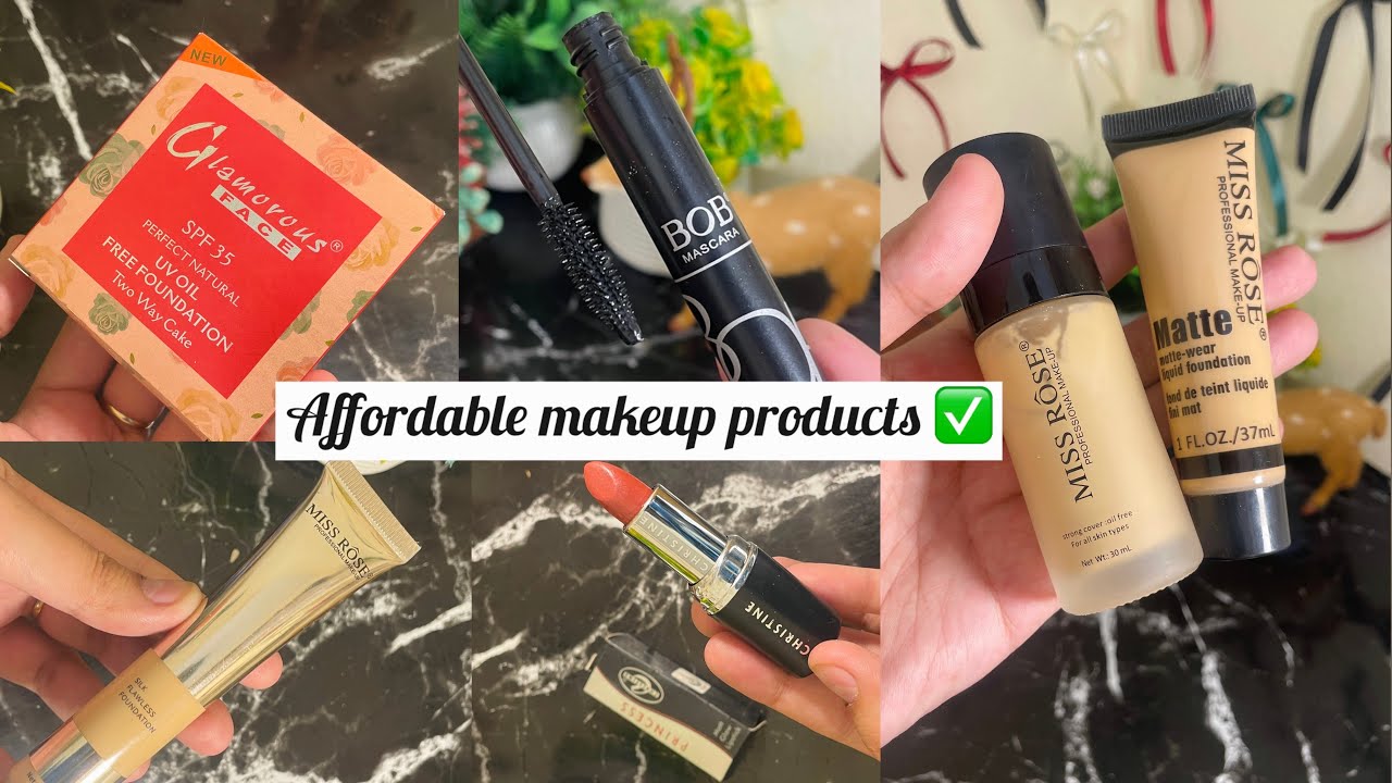 Affordable makeup products in Pakistan-miss rose foundation 