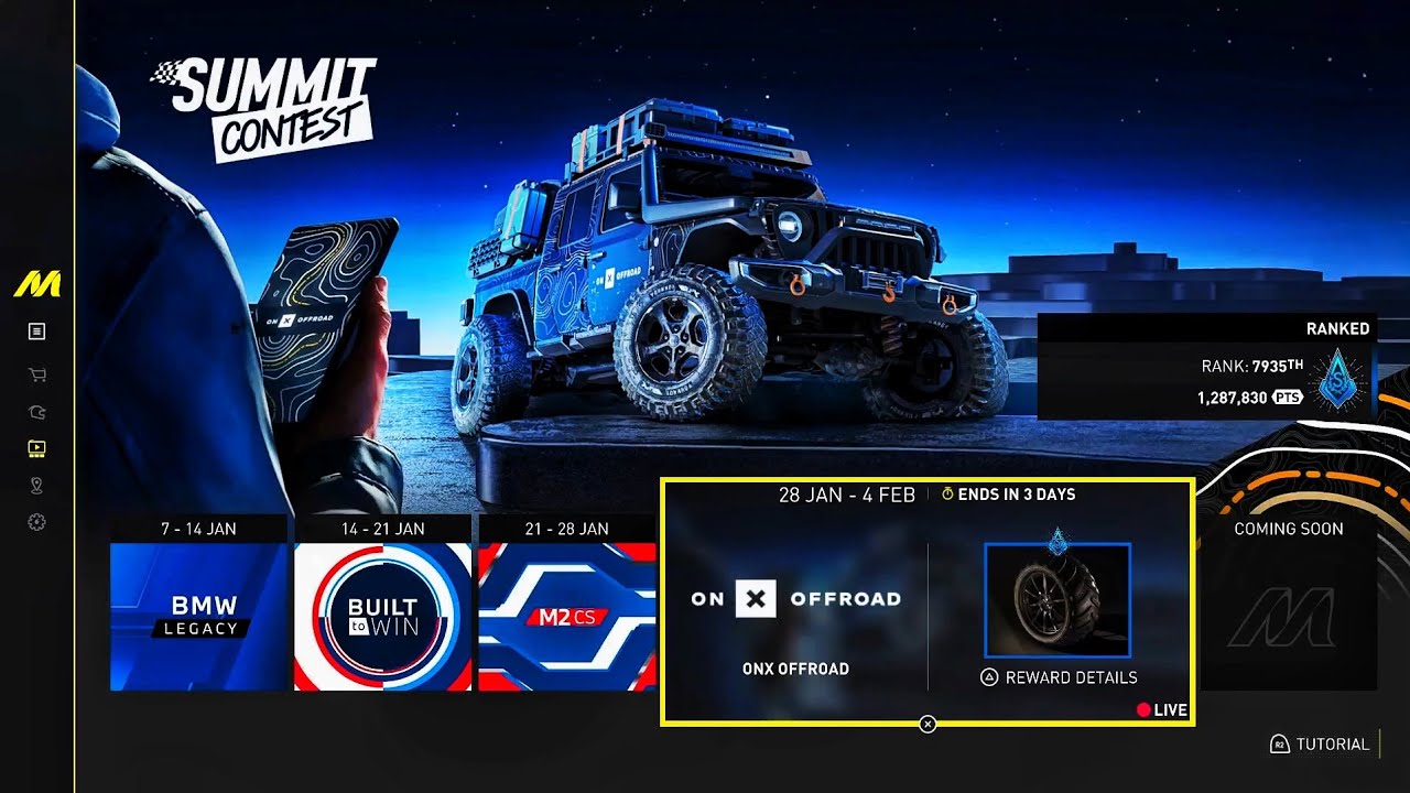 SUMMIT CONTEST || ON X OFFROAD || THE CREW MOTORFEST || PS5 ||