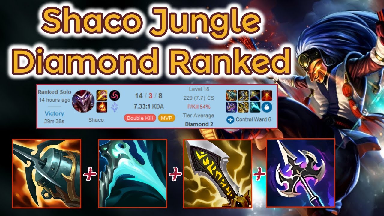 Shaco Diamond 2 Ranked - S12 Gameplay [League of Legends] Full Game - Infernal Shaco