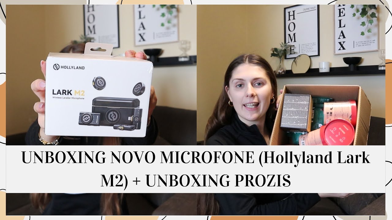 UNBOXING NOVO MICROFONE (Hollyland Lark M2) + UNBOXING PROZIS