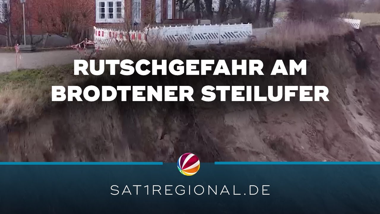 Gefahr am Brodtener Steilufer: Wanderweg droht abzurutschen
