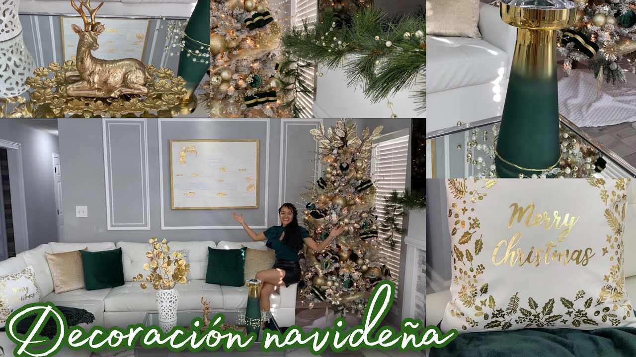 DECORACIÓN NAVIDEÑA DE MI SALA 🌲| IDEAS PARA DECORAR TU HOGAR| Christmas 2021| #LauraWeymanDeColin