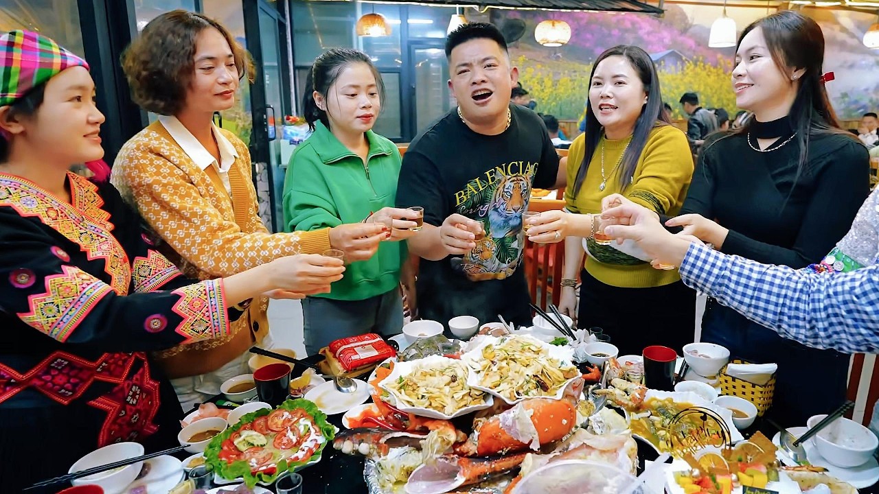 ĐẠI TIỆC TOÀN MÓN NGON CHÚC MỪNG SINH NHẬT CHỒNG | BỮA TIỆC GIA ĐÌNH ẤM CÚNG | TUYÊN XINH GÁI