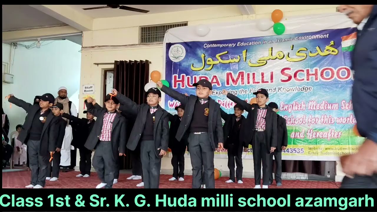 Nanha Munna Rahi Hoon &ndash; Beautiful Action Song Huda Milli School Azamgarh UP