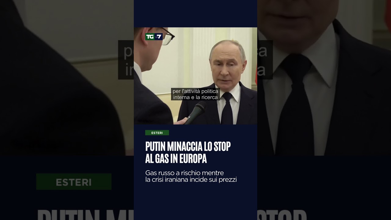 Putin minaccia lo stop al gas in Europa