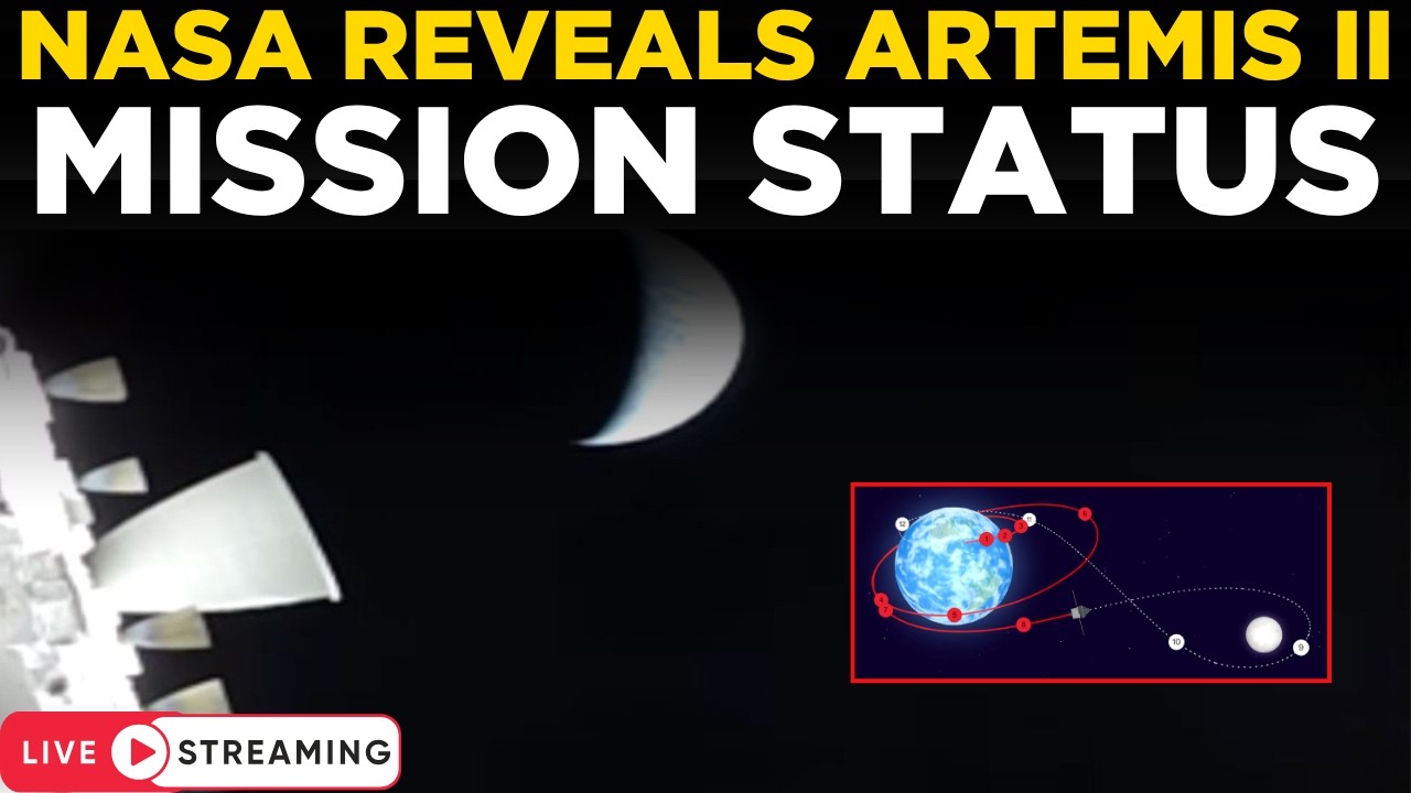 NASA Artemis II LIVE Orion Spacecraft Shows Astronauts Moon Mission Views | Moon Rocket | Watch LIVE