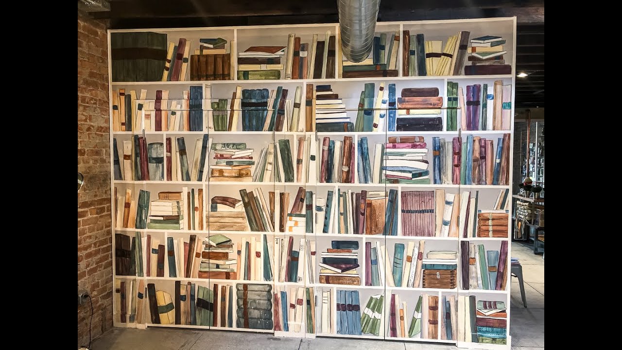 Bookshelf Mural Timelapse