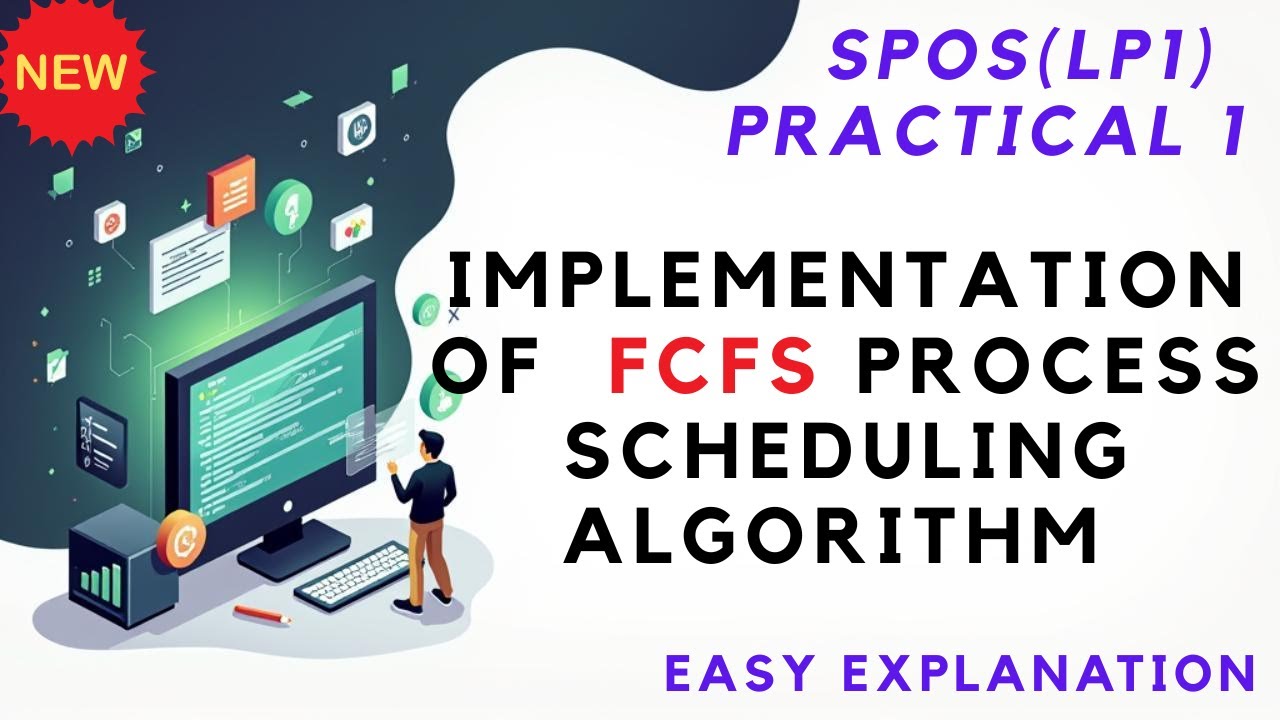 spos practical sppu | fcfs scheduling algorithm program in os