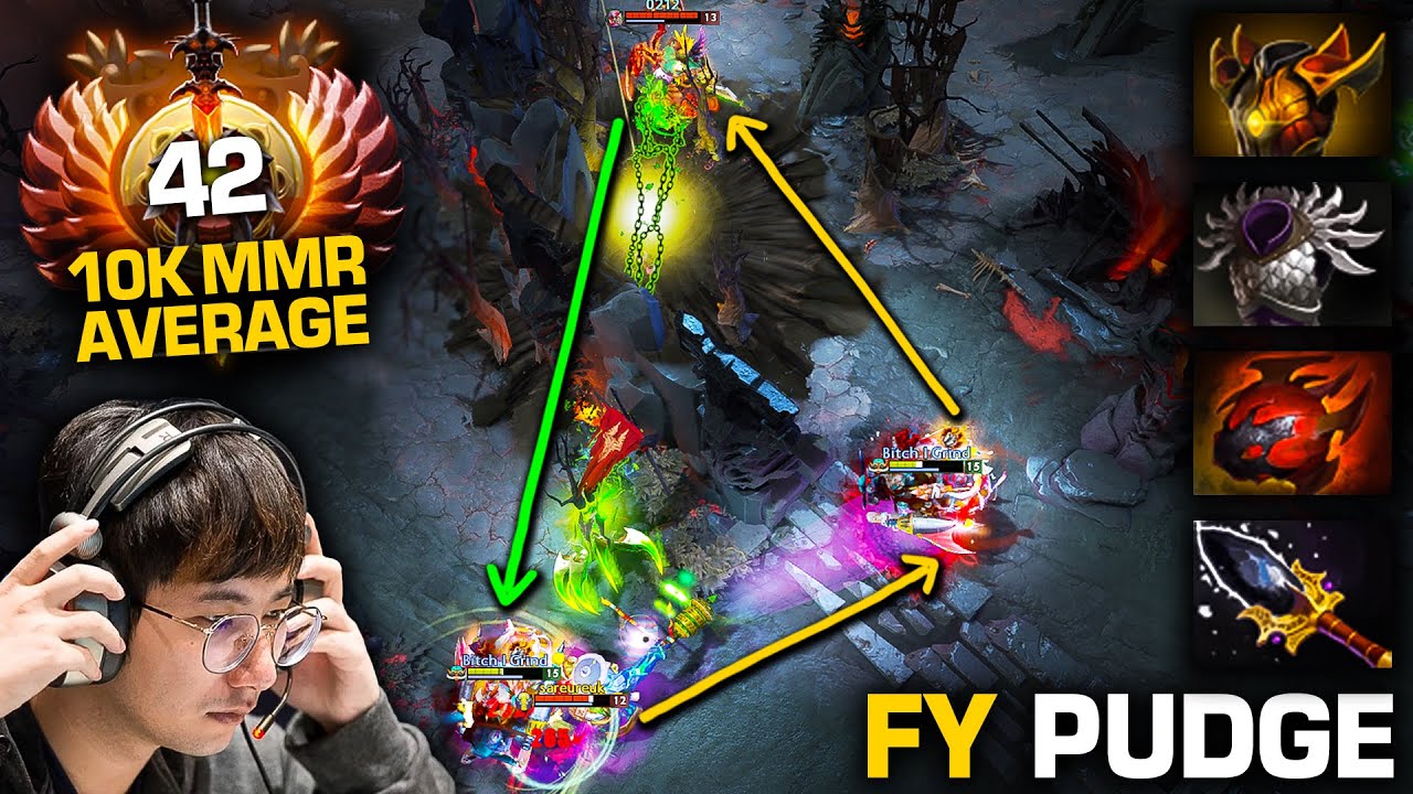 🔥 10K MMR GAME 🔥 PUDGE POS 3 BY RANK 42 AR.FY | Pudge Official