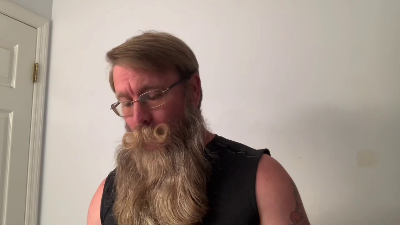 My favorite beard care tool, the round brush.