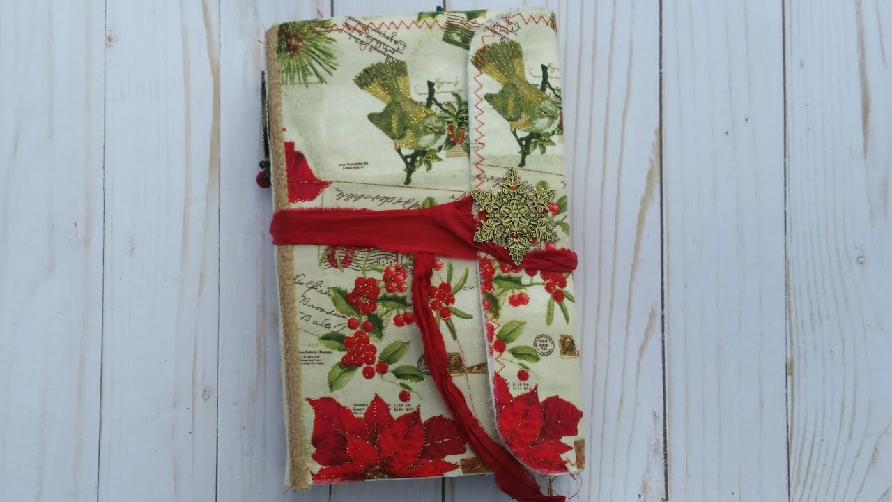 (SOLD) Christmas Journal Flip Through; Junk Journal; Softcover; Planner; from The Book Vandal Shop