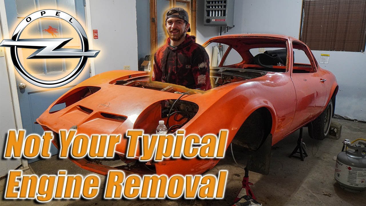Removing the Engine from the Opel GT | That was harder then we thought!