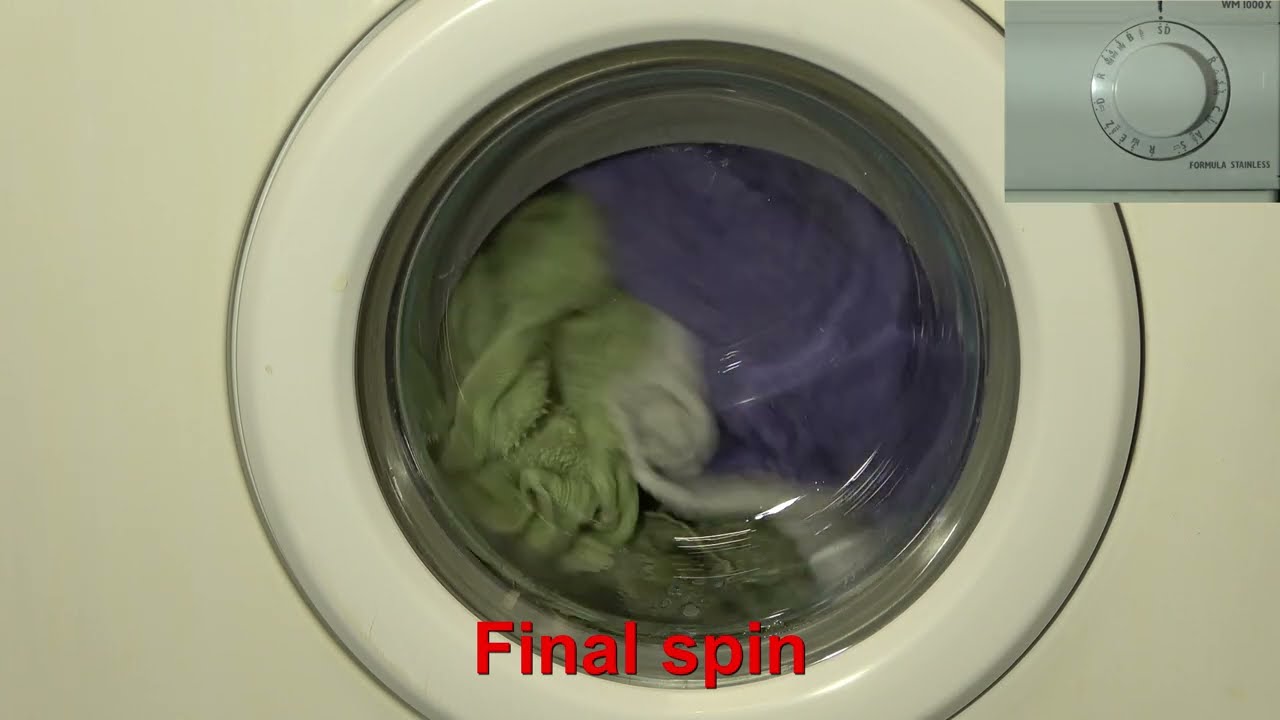 Candy Formula Stainless WM1000X / Final spin 1000rpm + results