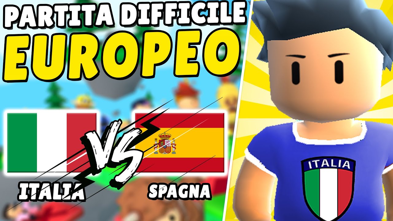 CONTINUA l'EUROPEO ITALIA vs SPAGNA su STUMBLE GUYS ITA