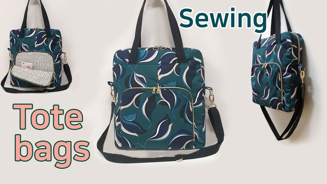 DIY Tote bags/Tote bag tutorial/토트백 만들기/가방 만들기/Mach eine Tasche/做個包
