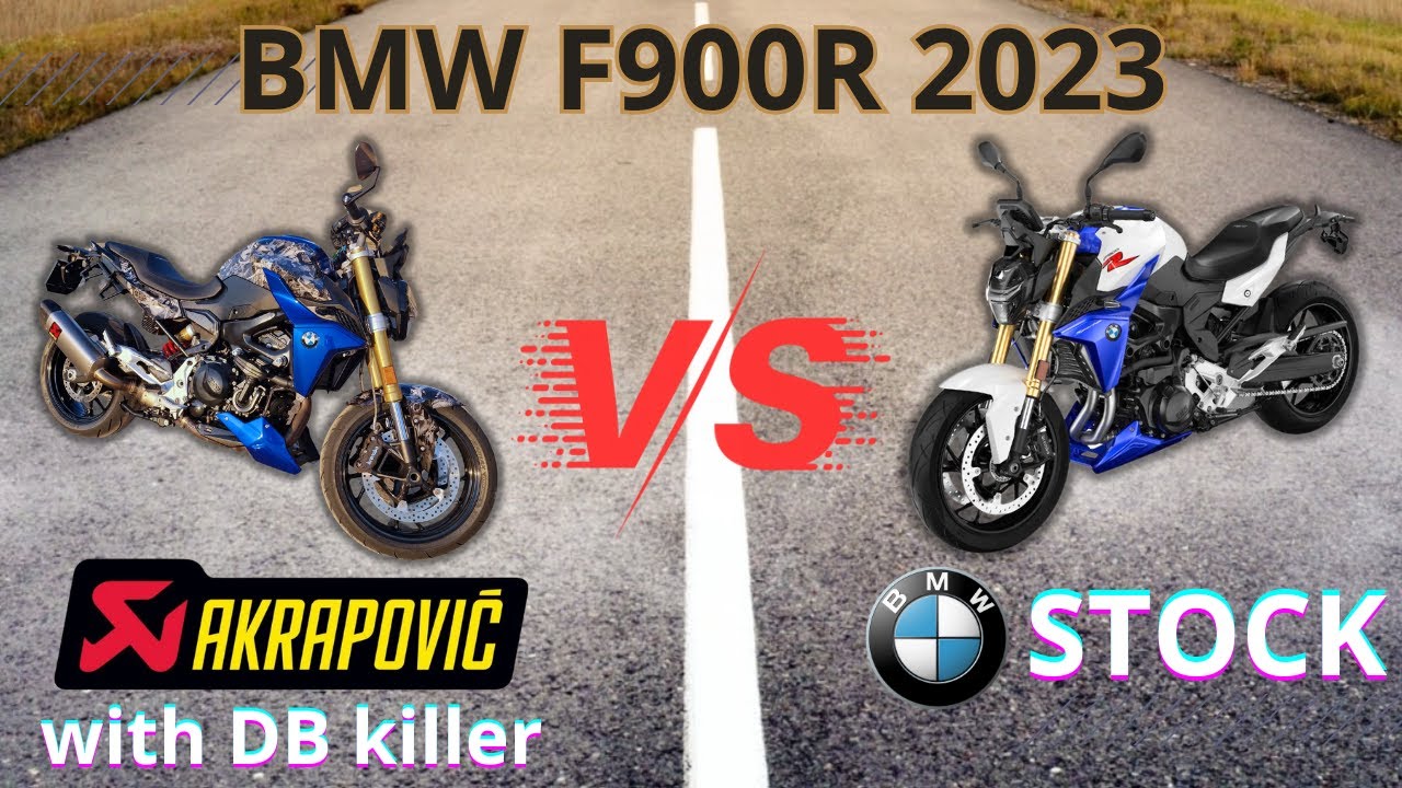 BMW F900R Akrapovic (With DB Killer) vs Stock – Full Exhaust Sound Test