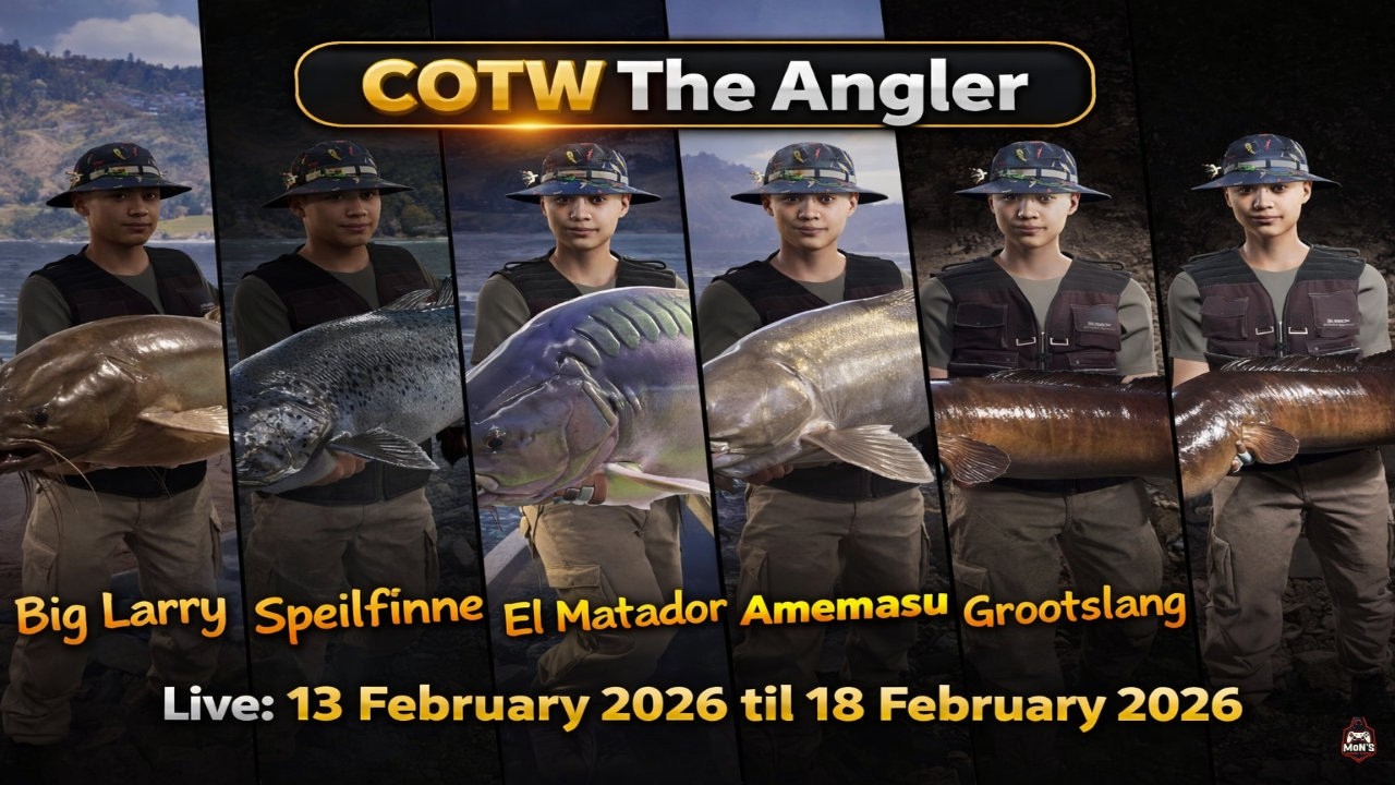 How To Catch Every Legendary Fish Big Larry,Speilfinne,El Matador, Amemasu,Grootslang COTWThe Angler