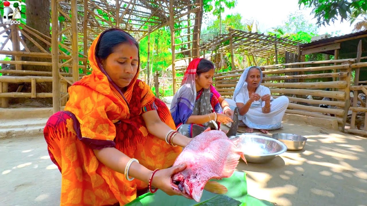 মায়ের হাতে সেরা স্বাদের চিতল মাছের পেটির রসা রান্না | Bengali style cooking Chital Macher Peti