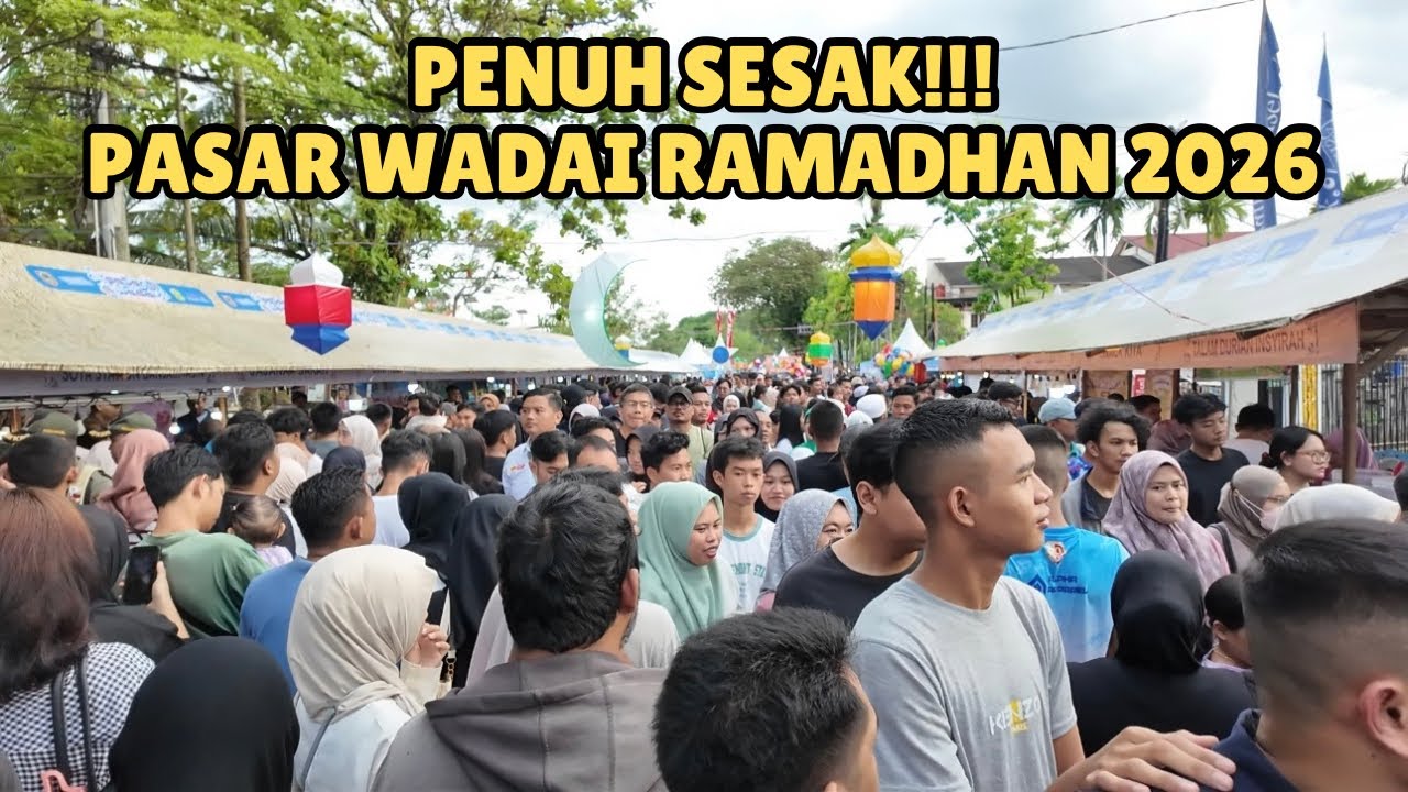 Pembukaan Pasar Wadai Ramadhan Banjarmasin 2026, penuh sesak!