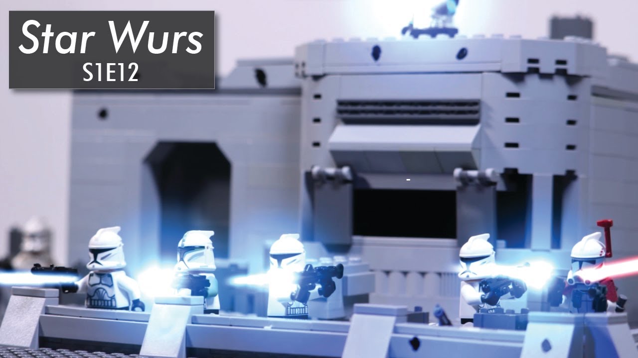 Республиканский гарнизон защищает передовую оперативную базу (FOB) | Lego StarWurs stopmotion [S1...