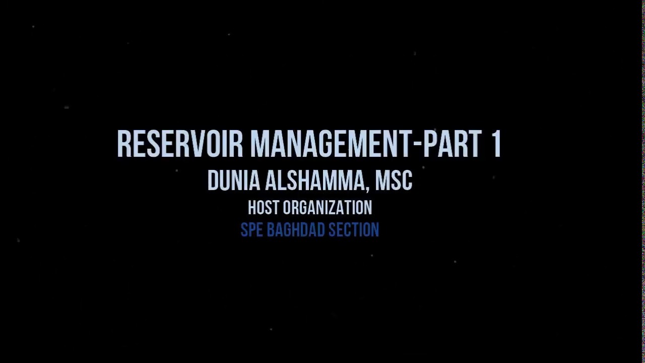 Webinar | Reservoir Management Part 1